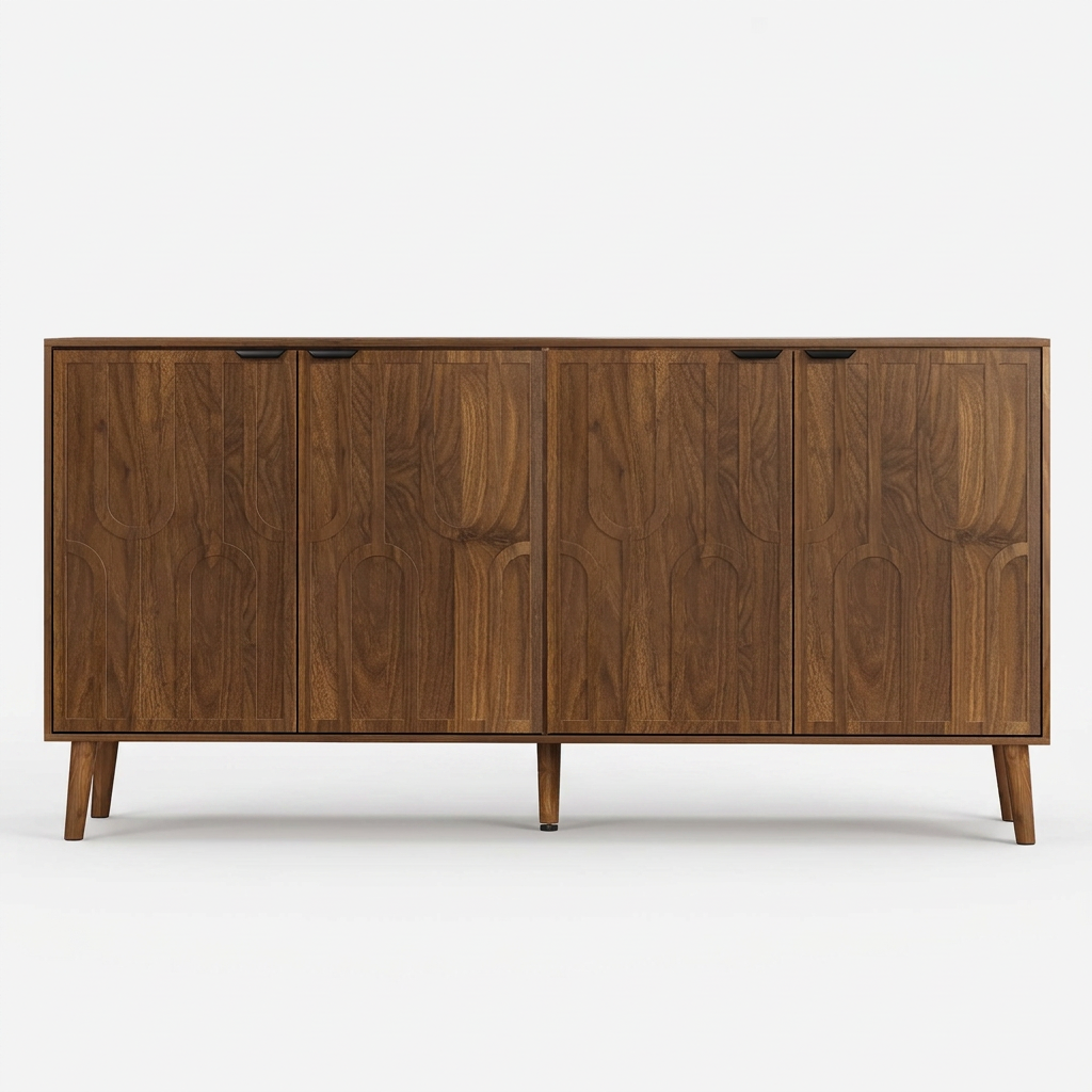 lefty 55" serving cabinet wooden
