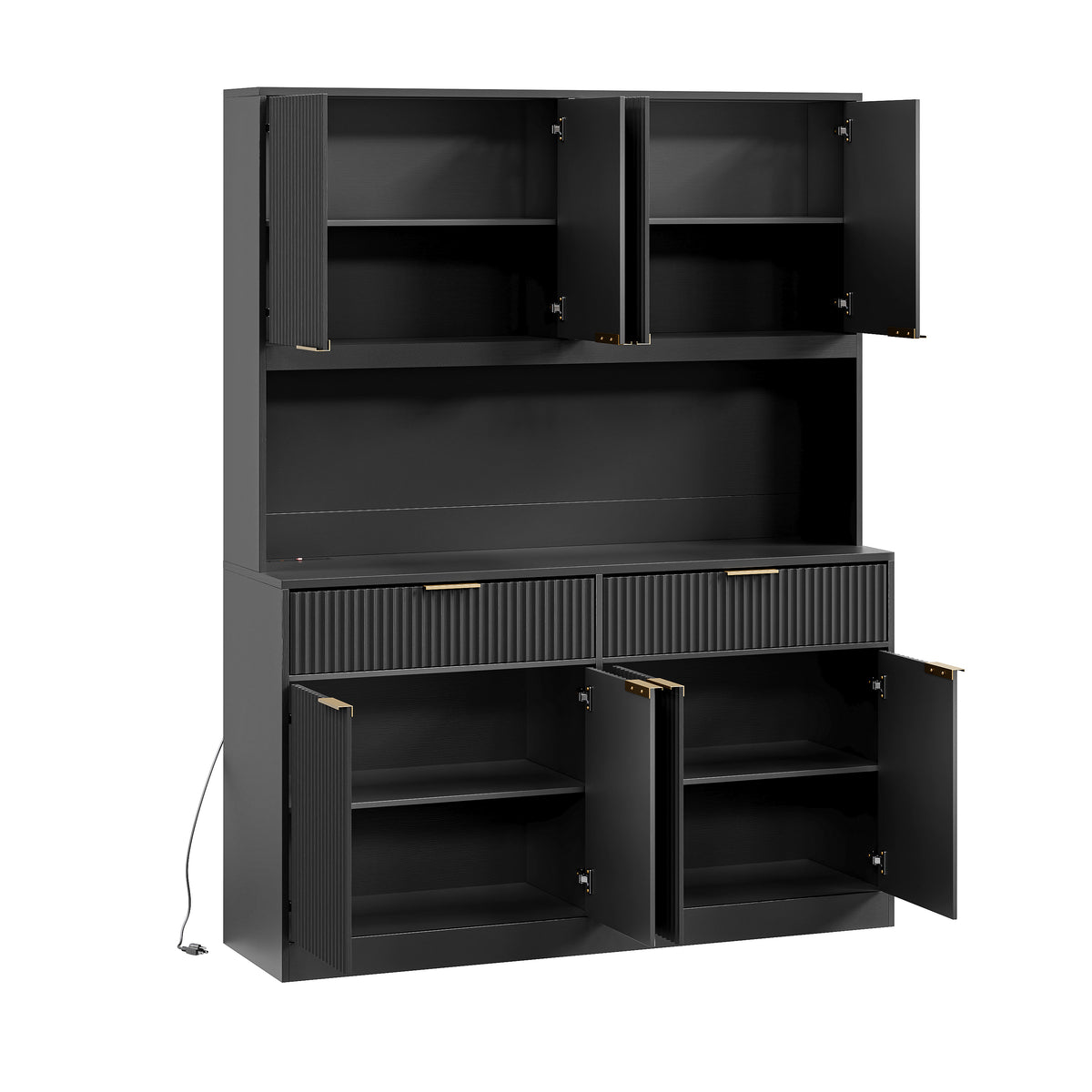 Talla Hutch Cabinet black