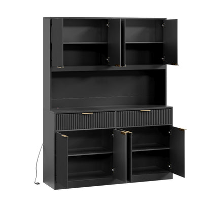 Talla Hutch Cabinet black