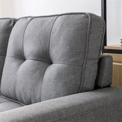 Loveseat Sofa cum Bed Light Gray