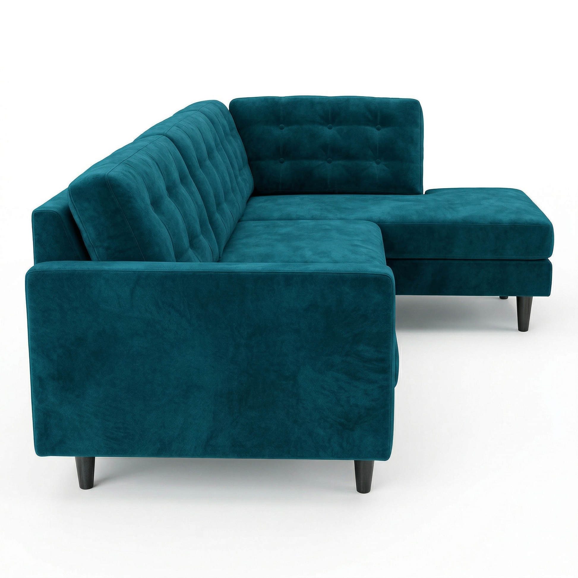 Peacock Blue sectional sofa