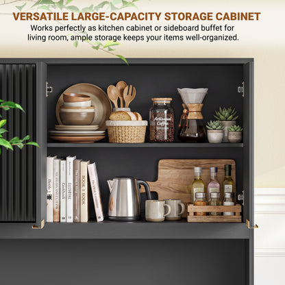 Talla Hutch Cabinet black