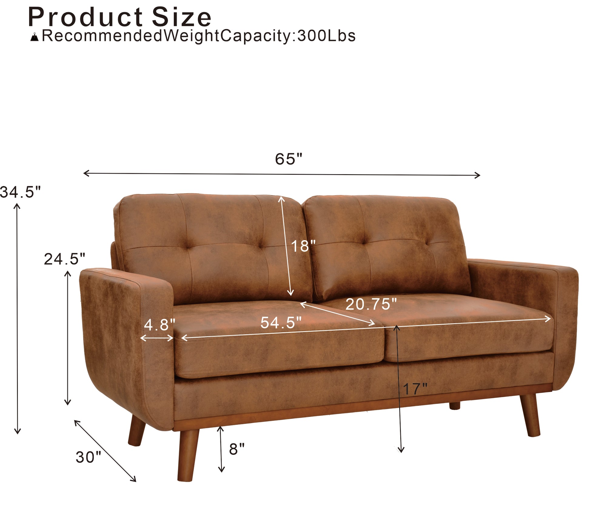 Light Brown Loveseat for new wed