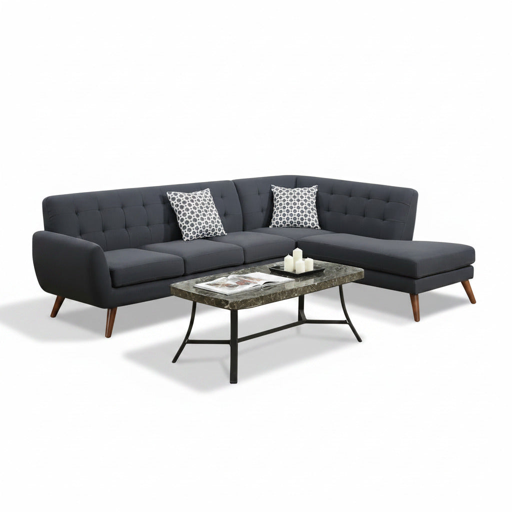 Rabta Sectional Chaise Black
