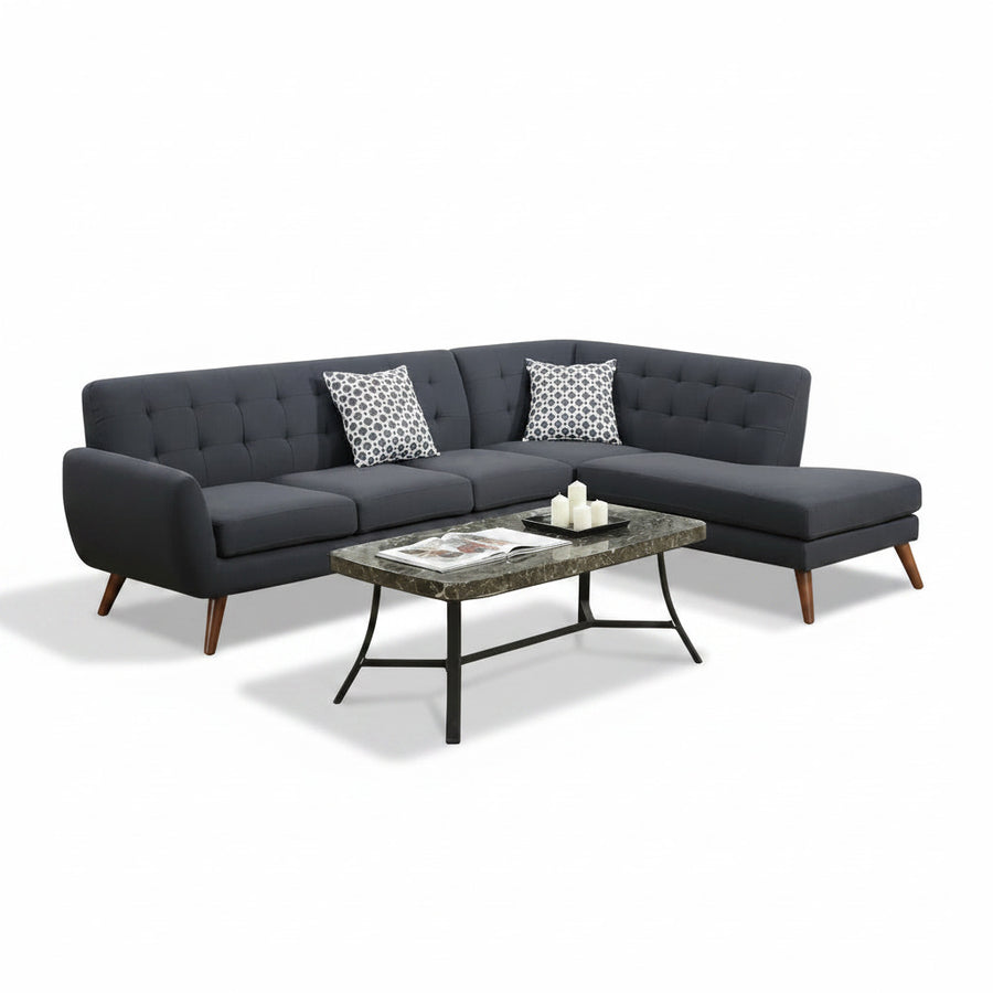 Rabta Sectional Chaise Black
